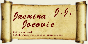 Jasmina Jocović vizit kartica